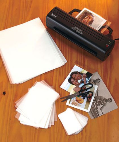 100 ASSORTED LAMINATOR SHEETS LAMINATING MACHINE POUCHES NAME CARD PHOTO SHEET