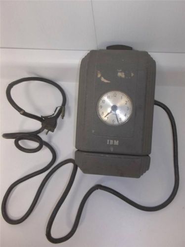 IBM Time Punch Clock#780?W/Key Business Industrial Metal Biometric Retro Vtg