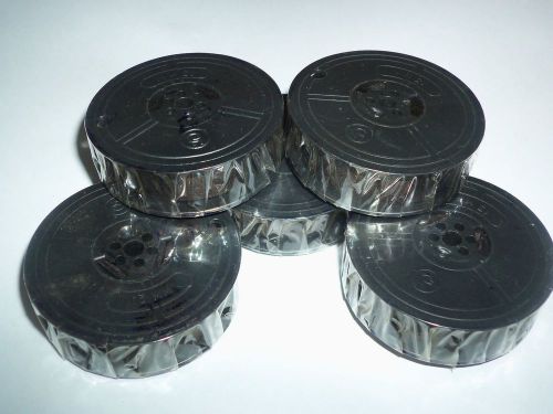 LOT 5 (FIVE) Universal Typewriter Ribbon Spool Black NEW in packing 5PK