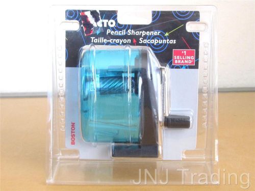 NEW X-Acto Boston Wall or Desk Mount Pencil Sharpener W1065 Blue NOS