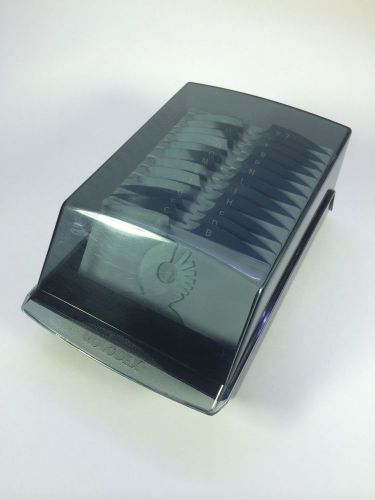 Rolodex 67011 VIP Covered File Case 2 1/4 x 4 in Cards Genuine A-Z Index Black