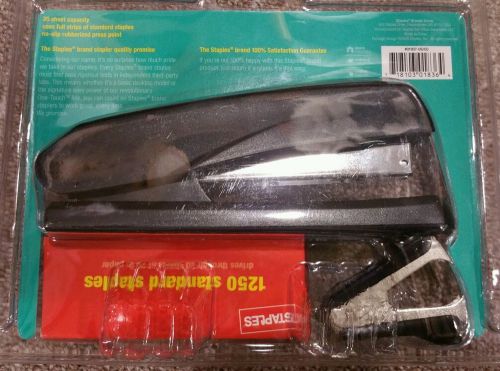 Staples® Standard Full Strip Stapler Combo Pack, 20 Sheet Capacity, Black