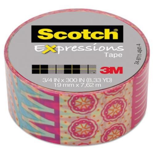 3m c214p14 expressions magic tape, 3/4&#034; x 300&#034;, circus for sale