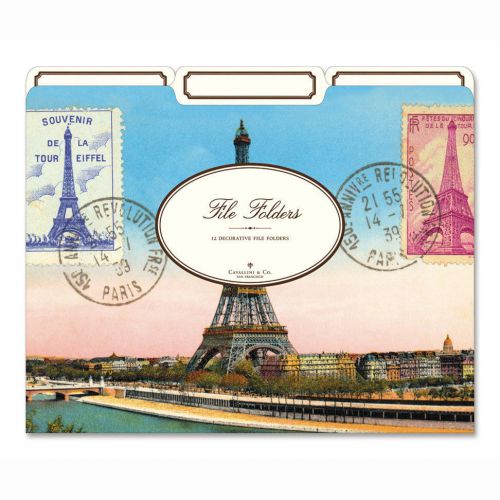 Cavallini &amp; Co. Eiffel Tower File Folders