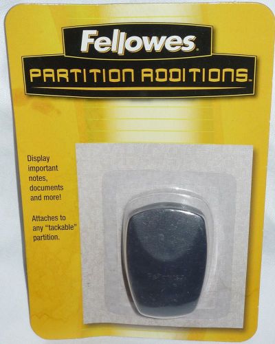 NEW Fellowes Dark Gray Cubicle Partition Wall Clip 75270 Office Organizer