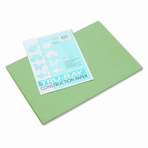 Tru-Ray Construction Paper, Sulphite, 12 x 18, Festive Green, 50 Sheets