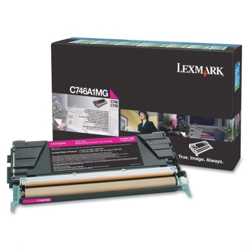 LEXMARK SUPPLIES C746A1MG MAGENTA TONER CARTRIDGE FOR