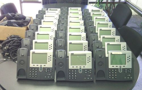 Lot of 10 Cisco CP-7960G 7960G 7960 PoE IP Phone VoIP + Handset