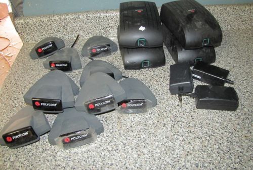 POLYCOM PARTS LOT- - SENSORS, INTERFACES POWER SUPPLY ETC -b