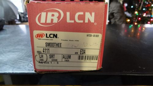 LCN SMOOTHEE Door Closer 4111 HCUSH LH TBWMS Aluminum sz: 1-5 IR Ingersol Rand