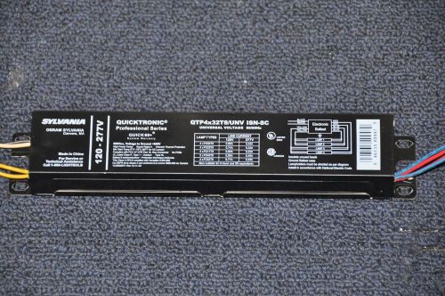 Sylvania 49947 electronic ballast qtp 4x32t8/unv isn-sc 4 3 lamp 120/277v fo32t8 for sale