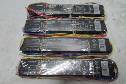 Sylvania lot of 4 qtp2x40/t12/unv rs sc ballasts 2 lamp flourescent for sale