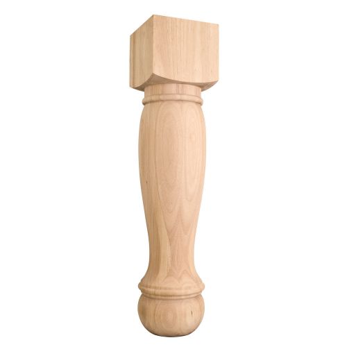 5&#034; x 5&#034; x 35-1/2&#034; Large Fluted Post  Species:  Alder