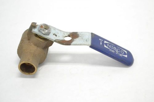 NIBCO 800WOG 150 BRONZE BUTT WELD 1/2 IN BALL VALVE B275012