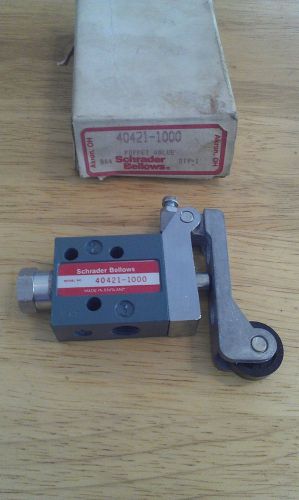 SCHRADER BELLOWS 40421-1000 POPPET VALVE W/ROLLER NEW