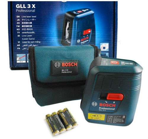 BOSCH GLL 3X Professiona Self Leveling Laser 3 Lines Cross Line + Vertical Line