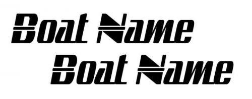 Boat Lettering 6&#034; Vinyl Decal Set(2) Sando