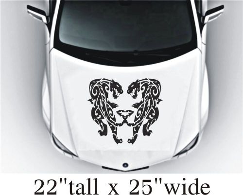 2x mirror tiger hood vinyl decal art sticker graphics fit car truck -1890 for sale