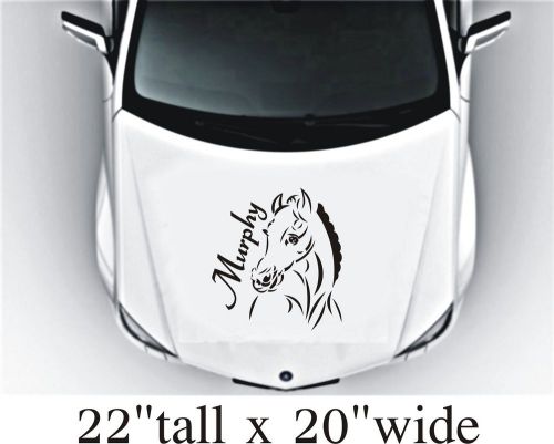 2x murphy horse  skeleton  hood vinyl decal art sticker graphics fit car 1884 for sale