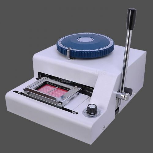 70-Character Manual Plastic PVC ID Credit Card Embossing Machine Embosser