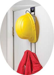 Rackems Over-the-Door Hard Hat, Coat, Purse Rack, 2-Hook