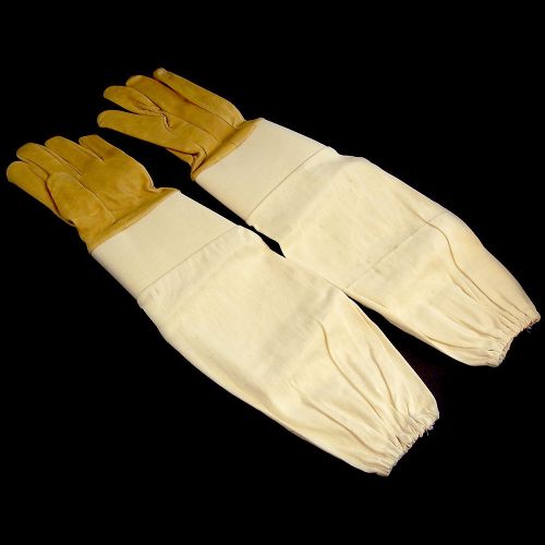 Non Ventilated Leather Bee Keeping Gloves Size Small