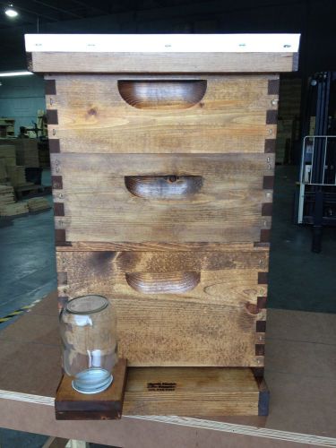 Bee Hive Set - 3 Story Cherry- Beekeeping Equipment