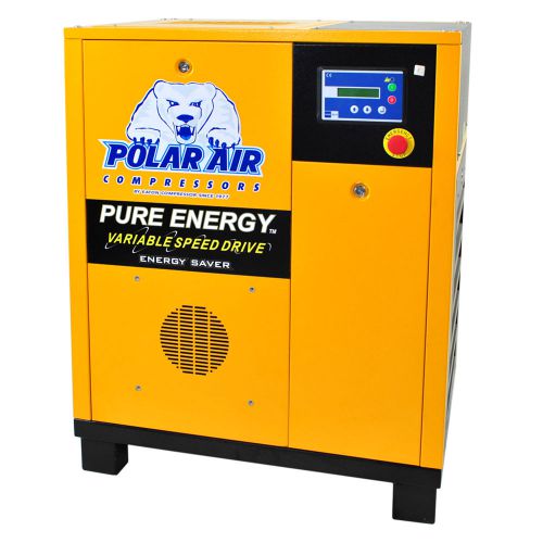 New polar air! 7.5 hp 3 phase vsd rotary screw air compressor for sale