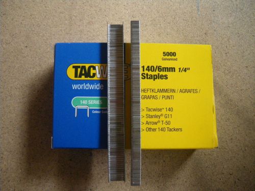 6mm STAPLES FOR HAND STAPLER/HAMMER TACKERS. RAPID,RAPESCO, ARROW,BLACK &amp; DECKER