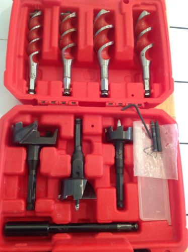 Milwaukee 7-Piece Plumbers Bit Kit #49-22-0065 w/ 4 Auger &amp; 3 Selfeed Bits