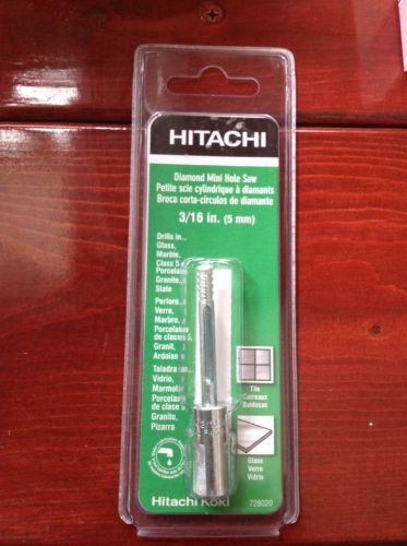 Hitachi Diamond Mini Hole Saw 3/16. (5 mm)