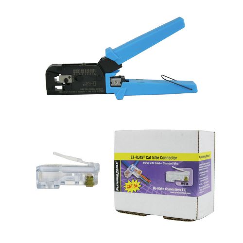 Platinum Tools 100004C EZ-RJ45 Crimper Tool, EZ-RJ45 Cat 5/5e 100 Connectors