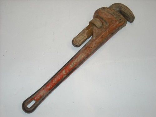 Used Ridgid USA Steel 18&#034; Pipe Wrench Plumbing Tool