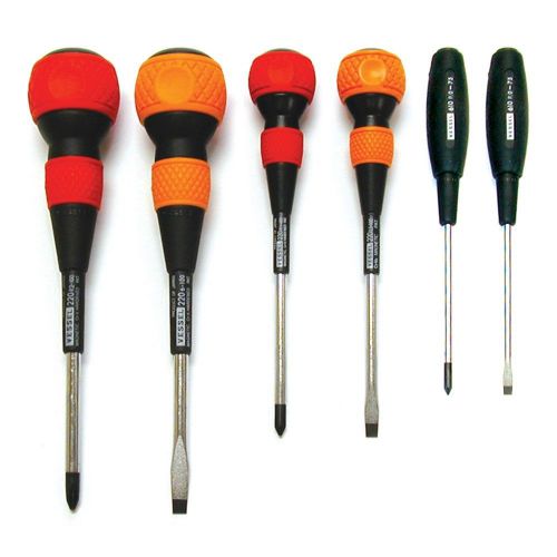 New Vessel JIS 220/Kit Ball Grip Screwdriver Kit 6 Piece