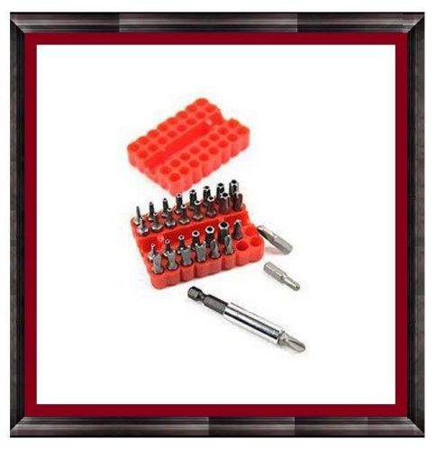 33Pc Security Bit Set Power Screwdriver Bit Torx Hex Phillips Spanner Bit Holder