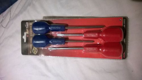 4pc CABINET SCREWDRIVER SET