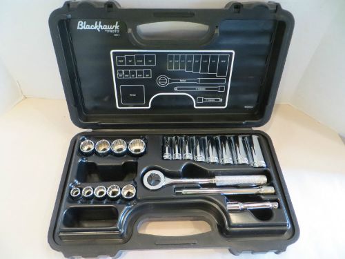 Black Hawk Proto 3820-S 20 Pc. Mechanic Socket Set SAE 3/8&#034; Drive