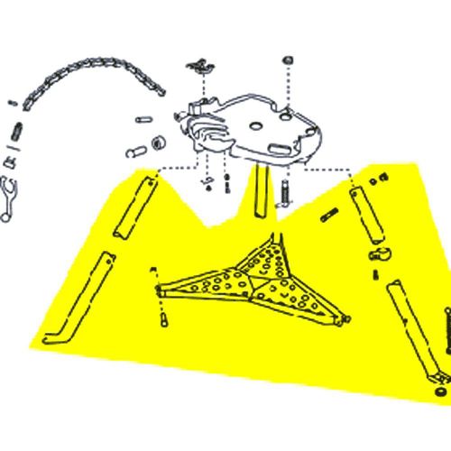 40915 Tristand Legs and Tray Fits RIDGID 460 Pipe Vise B2700X