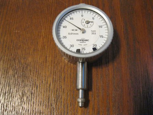 Brown &amp; sharpe tesa 353 compac miniture dial indicator 0.01mm for sale