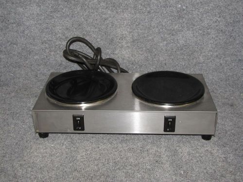 BLOOMFIELD Model 8720 Dual Double Stainless Coffee Tea Burner Warmer Hot Plate