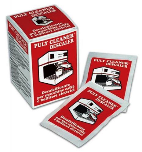 PULY BABY DESCALER  DOMESTIC ESPRESSO COFFEE MACHINE SACHETS BOX OF 10 - 30 GR