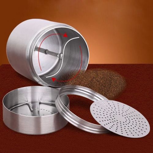 Stainless Steel Decorating Coffee Cappuccino Cocoa Duster Dredger Pattern Mould