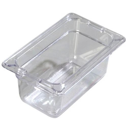 Carlisle Top Notch 1/9 Size 4&#034; Deep Clear Food Pan 1032107 Qty 6 *NEW*