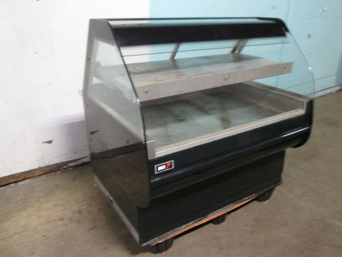 &#034; BKI &#034; COMMERCIAL H.D. HEATED LIGHTED 2 TIER SELF-SERVE HOT FOOD MERCHANDISER