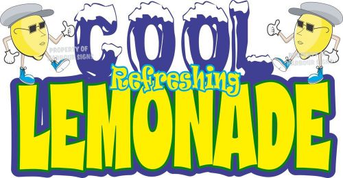 Cool Lemonade Concession Decal 14&#034; Drinks Beverages Food Truck Vinyl