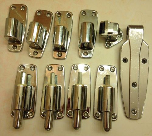 A Lot Of Misc. Kason Refrigarator Cooler Door Hardware Hinge Latch 10 Pieces