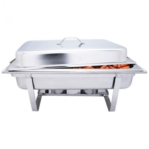 New! Maxam Stainless Steel Chafing Dish 22&#034;X14&#034; Doubles As Oven Baker
