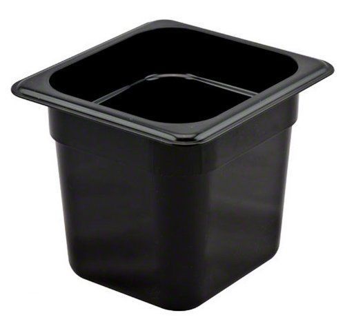 Cambro 66CW-110 6-Inch Camwear Polycarbonate Food Pan  Size 1/6  Black