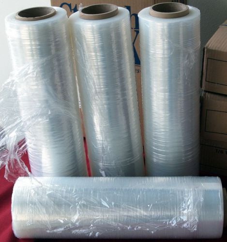 Pallet Shrink Wrap 18&#034; x 1000 Feet, 80 Gauge - 4 Rolls Clear