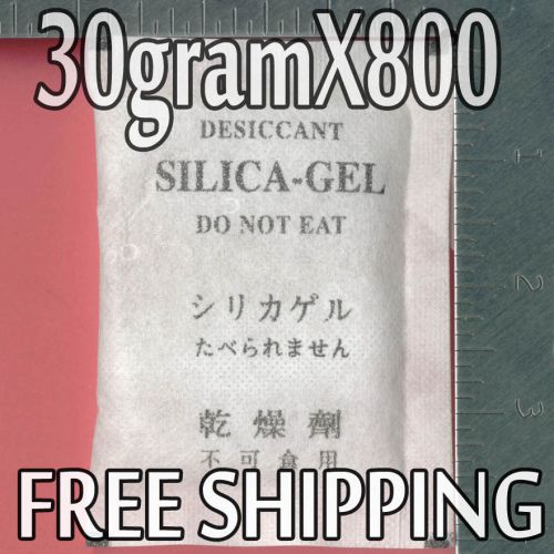 30 gram X 800 PK &#034;Dry &amp; Dry&#034; Silica Gel Desiccant - Safe Box Vault Reusable